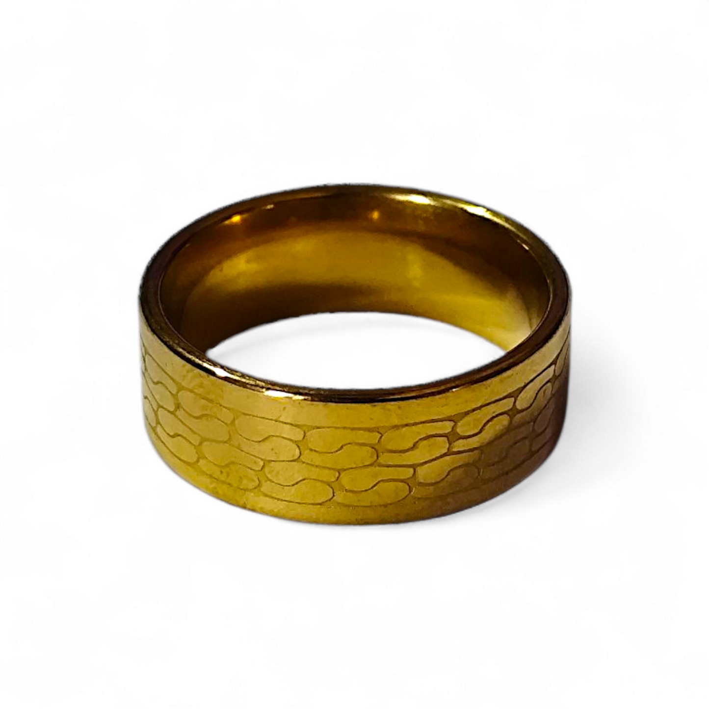 Bague "Ecailles d'or" - Dorée à motifs