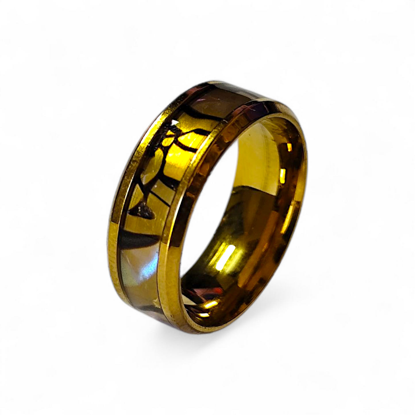 Bague "Feuille d'or" - Dorée